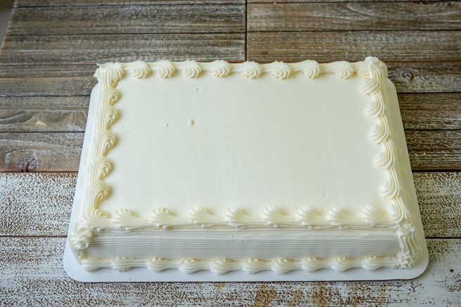 Cakes - Plain White Rectangle Cake 2 655x437