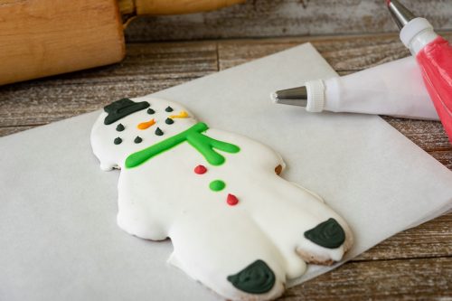 Snowman Gingerbread Cookie
