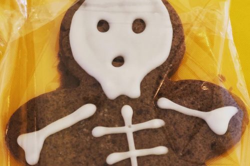 Halloween Skeleton Gingerbread Cookie