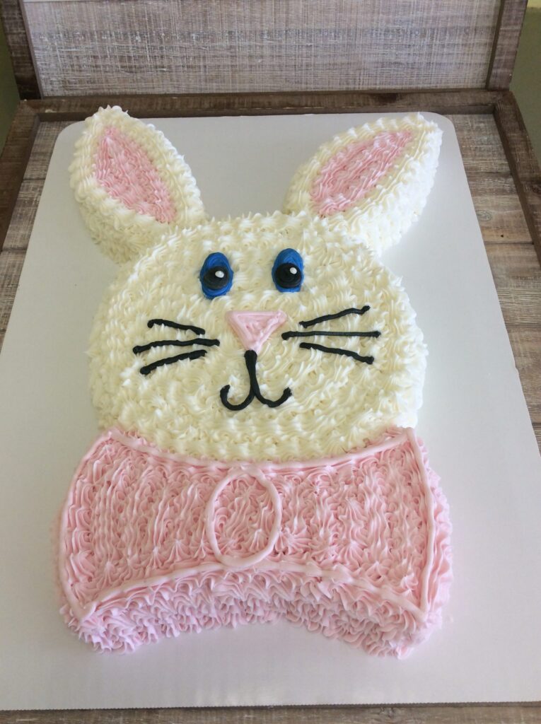 Easter Bunny Shape Cake