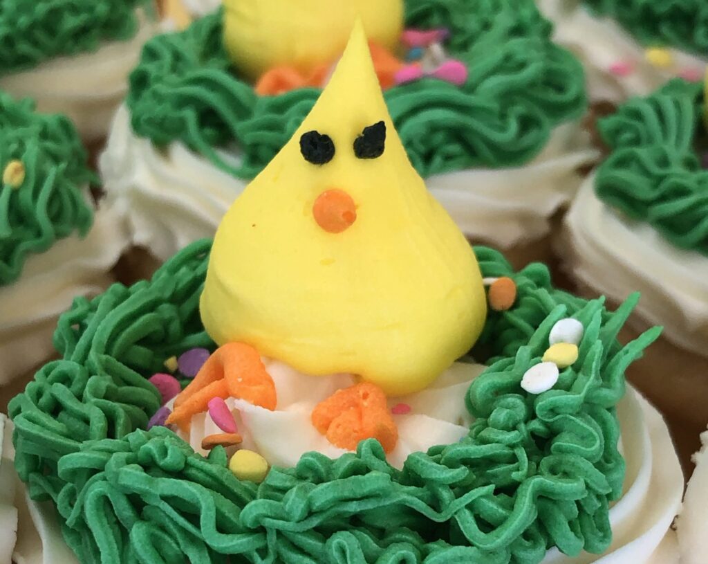 Easter Chick Cupcakes