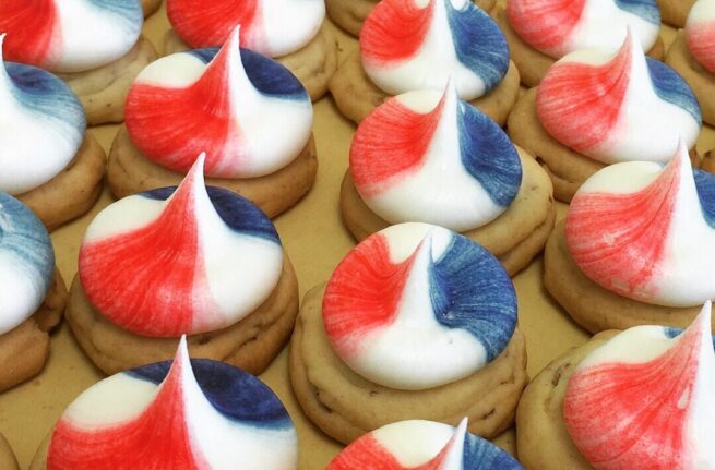 Patriotic Thumbprint Cookies (1 dozen)