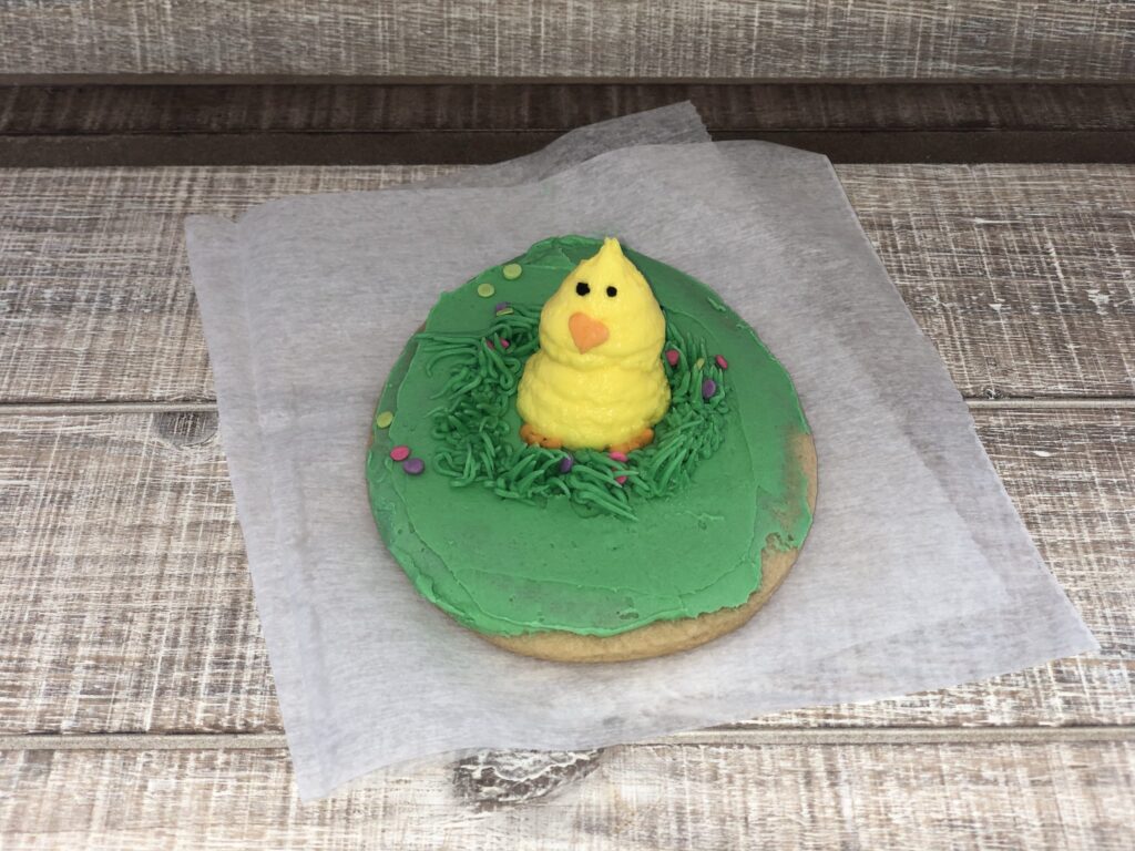 Easter Chick Iced Cookie