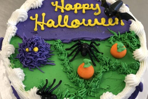 Halloween Round Cake