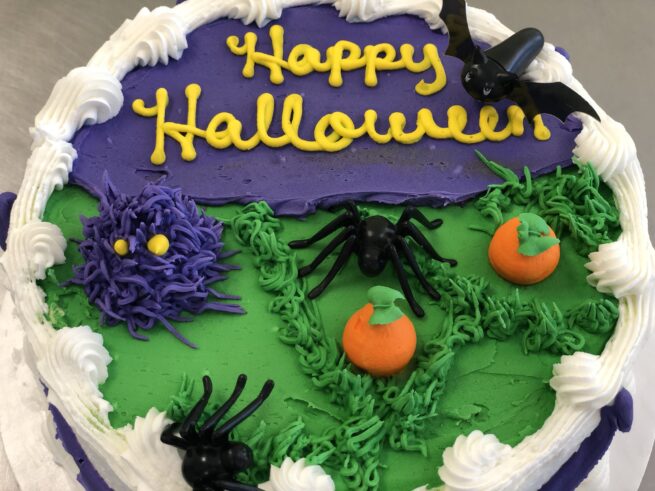 Halloween Round Cake